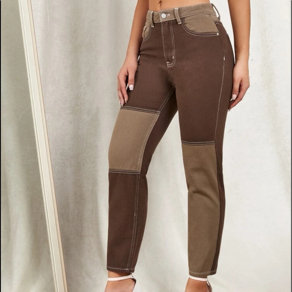 Color Block Jeans - Picture 2 of 5